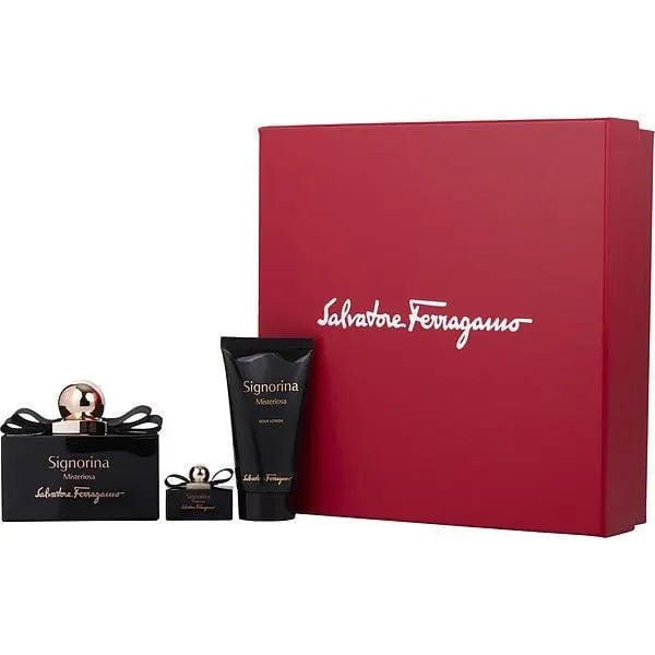 Signorina Misteriosa By Salvatore Ferragamo Set 3 pieces 3.4 oz W Spray
