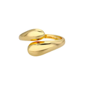 Millennium Ring in Gold - Adjustable 18K Gold Plated Sterling Silver Band