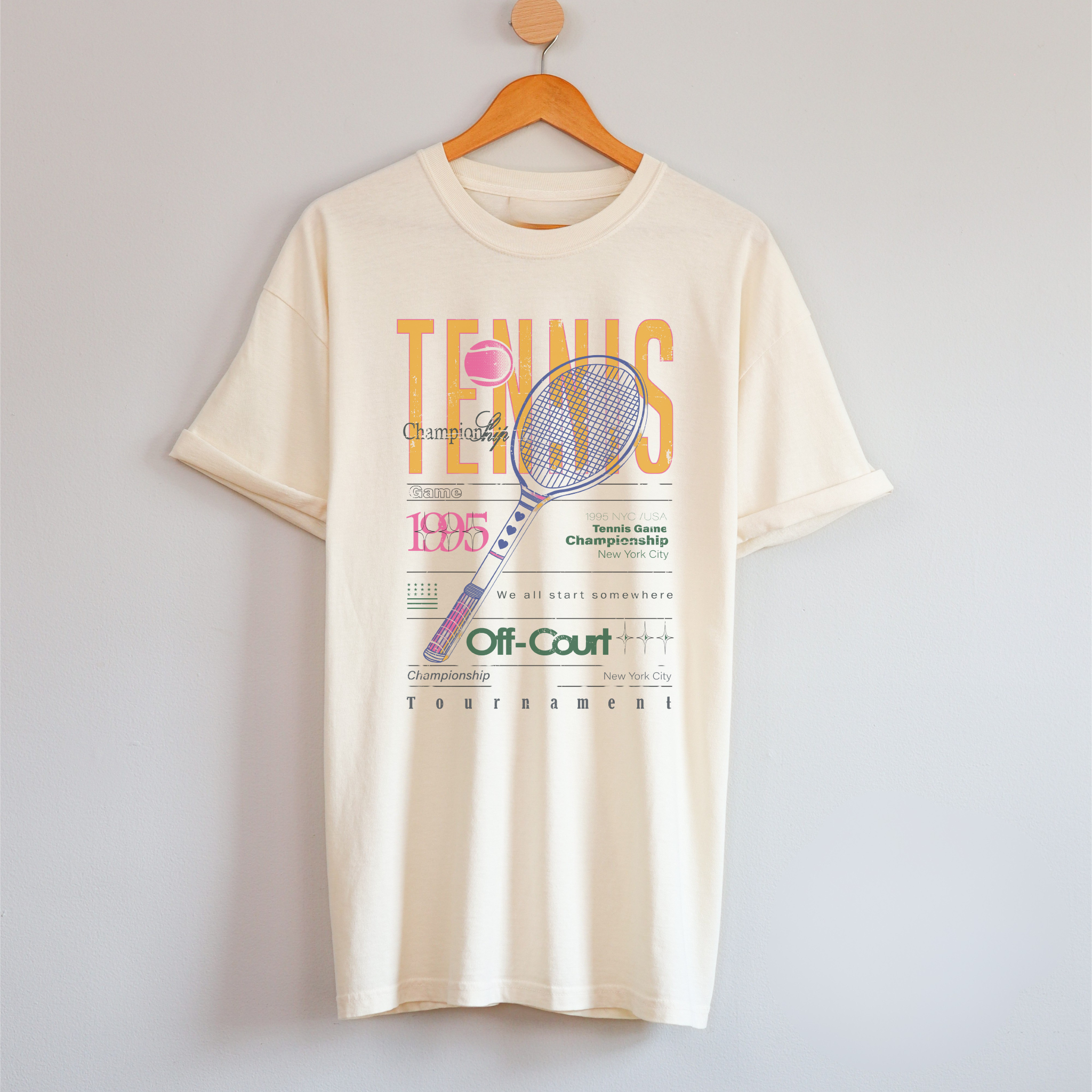 Tennis Championship Front T Shirt