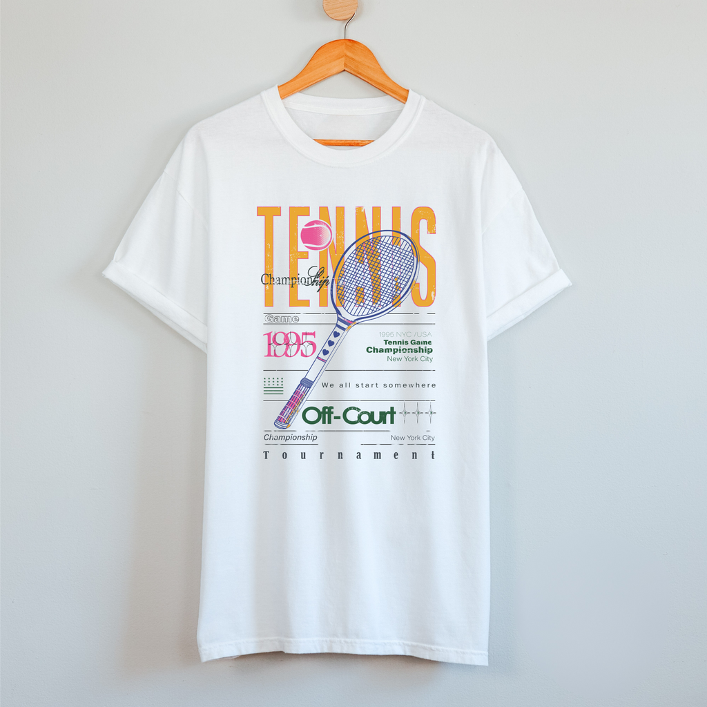 Tennis Championship Front T Shirt