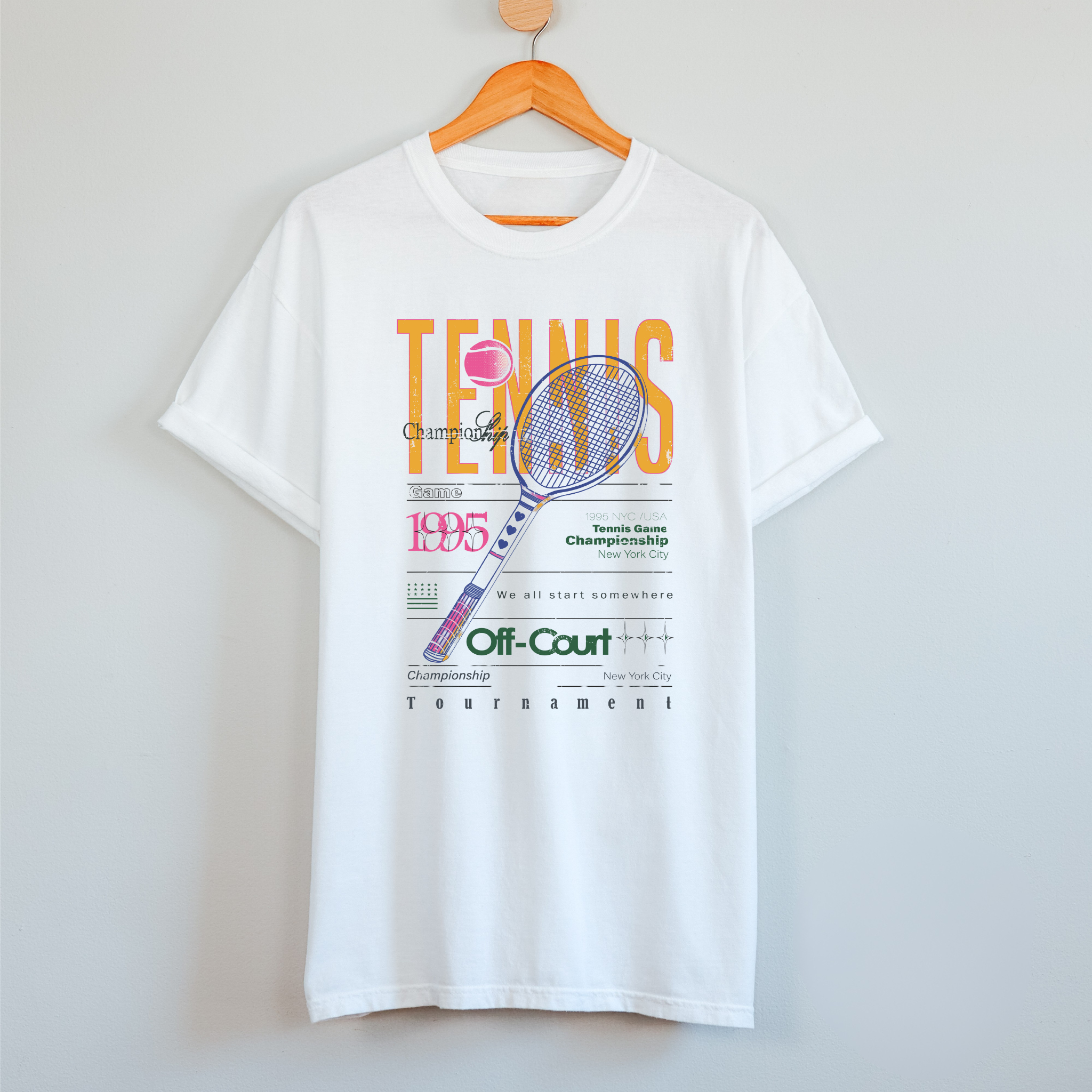 Tennis Championship Front T Shirt