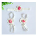 Baby Floral Headband and Foot Accessories Set