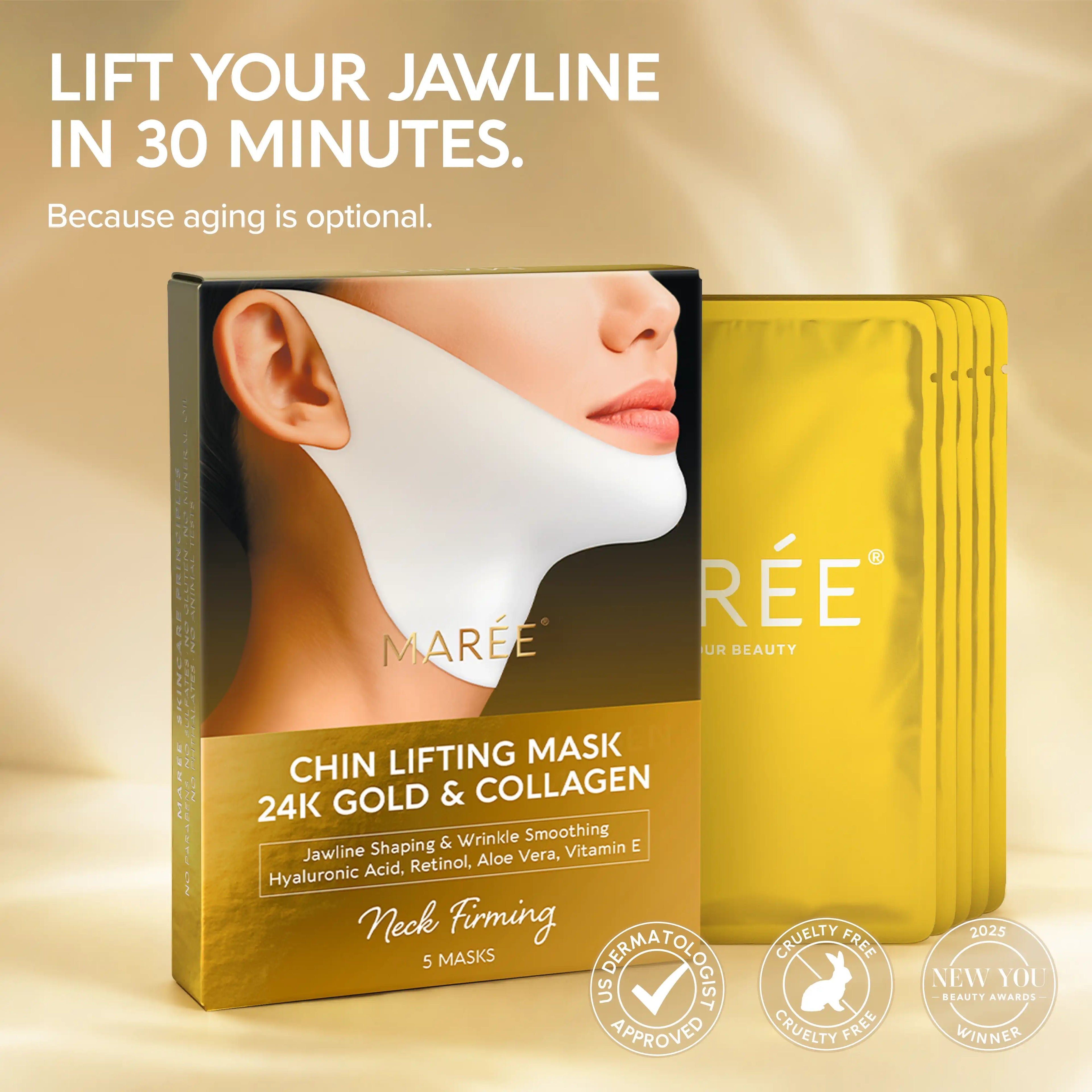 24K Gold Chin & Jawline Lifting Mask