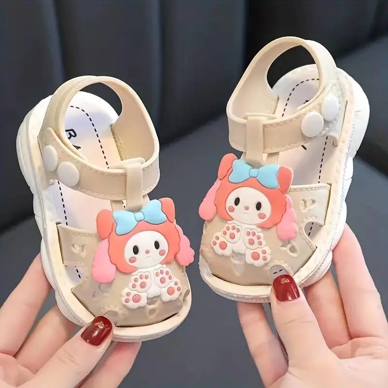 Cute Cartoon Girls' Non-Slip Princess Beach Sandals