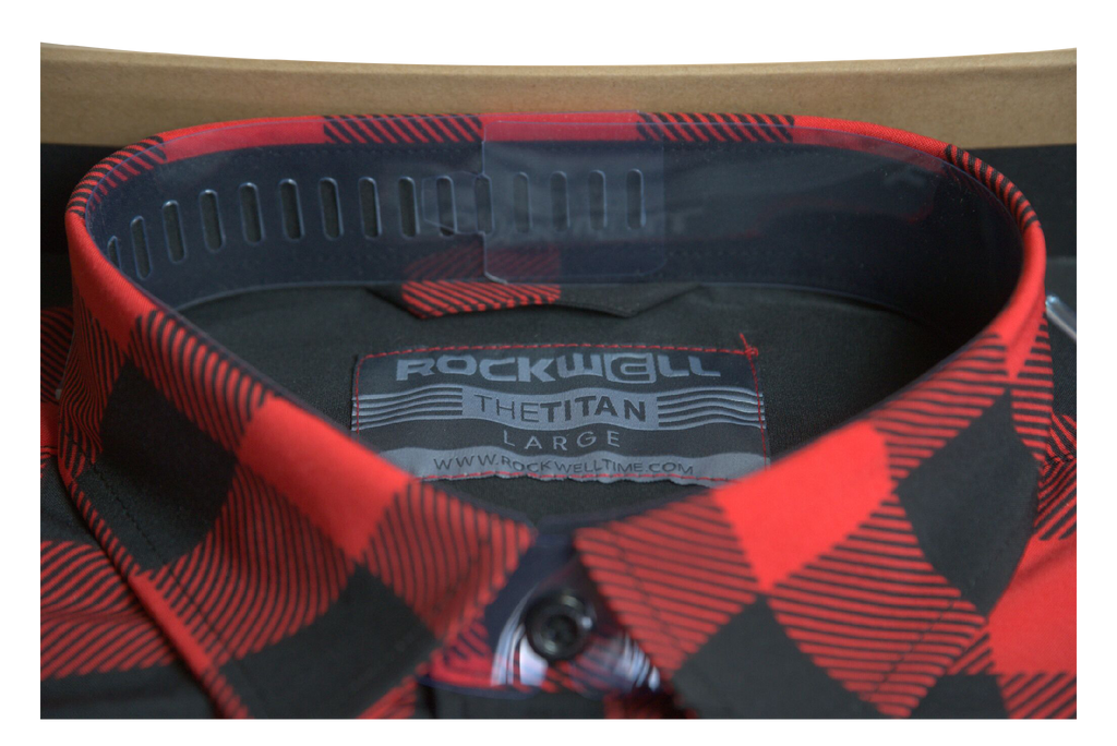 The Titan - Black/Red Plaid Long Sleeve