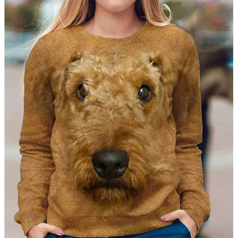 Kawaii 3D Printed Cute Animal Sweatshirt for Women