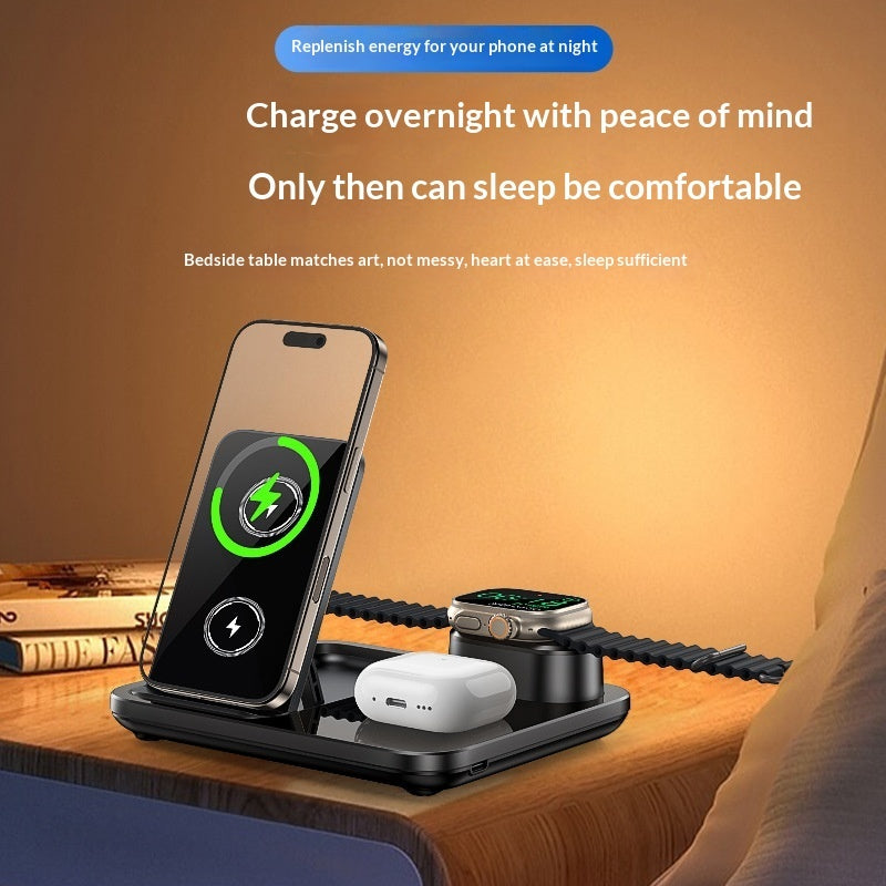 All-in-One Desktop Electric Lift Stand With Universal Wireless Charging
