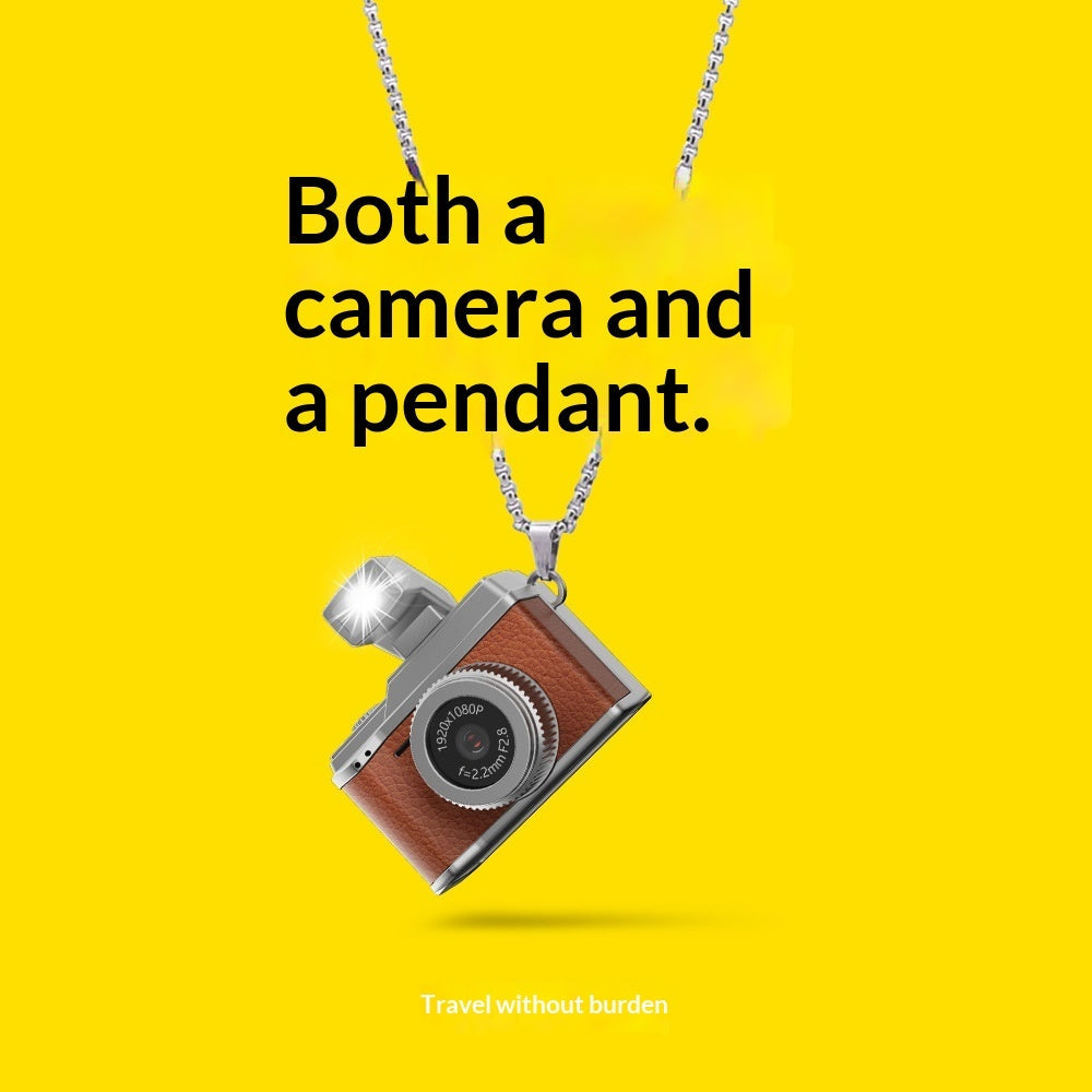Necklace-style Mini Camera For Students On Campus