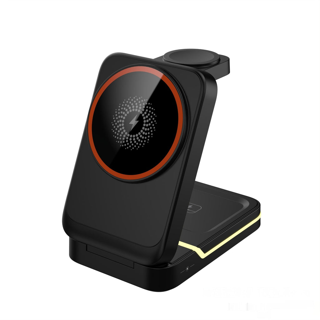 3-in-1 Fast-Charging Foldable Stand With Magnetic Wireless Charging