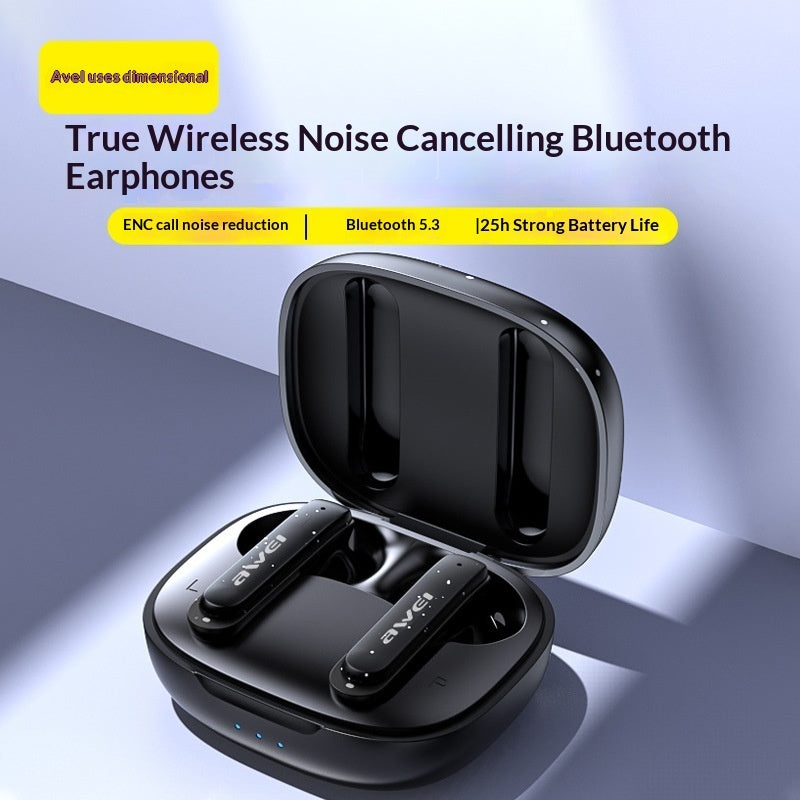 Long-Lasting High-Capacity Noise-Canceling Wireless Bluetooth Headphones