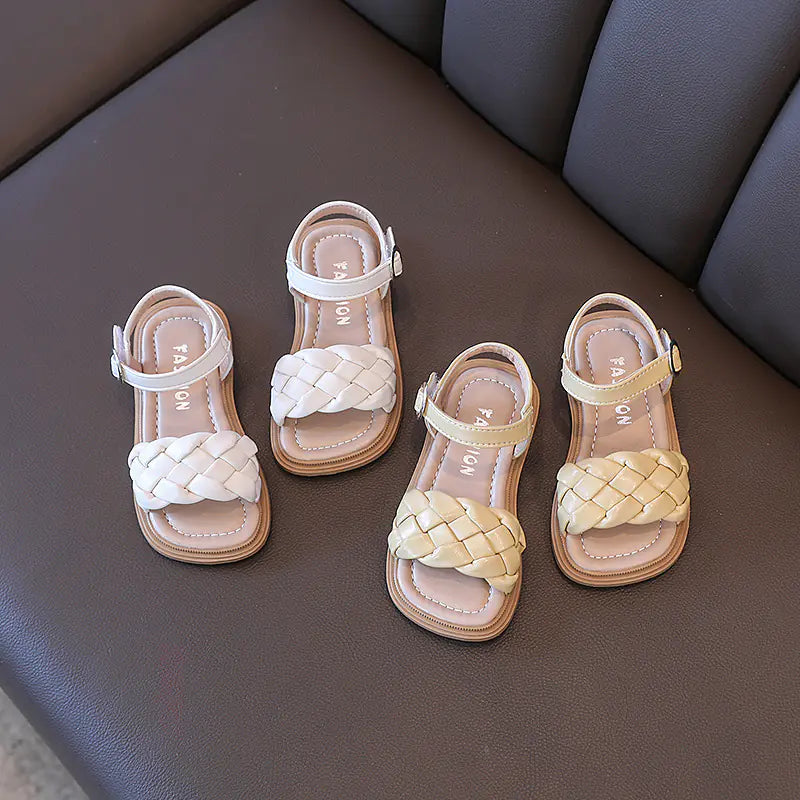Summer New Girls' Fashion Woven Sandals