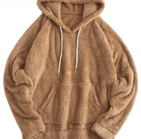 Cozy Ear-Hooded Fleece Sweatshirt  Ultra-Warm Winter Wear