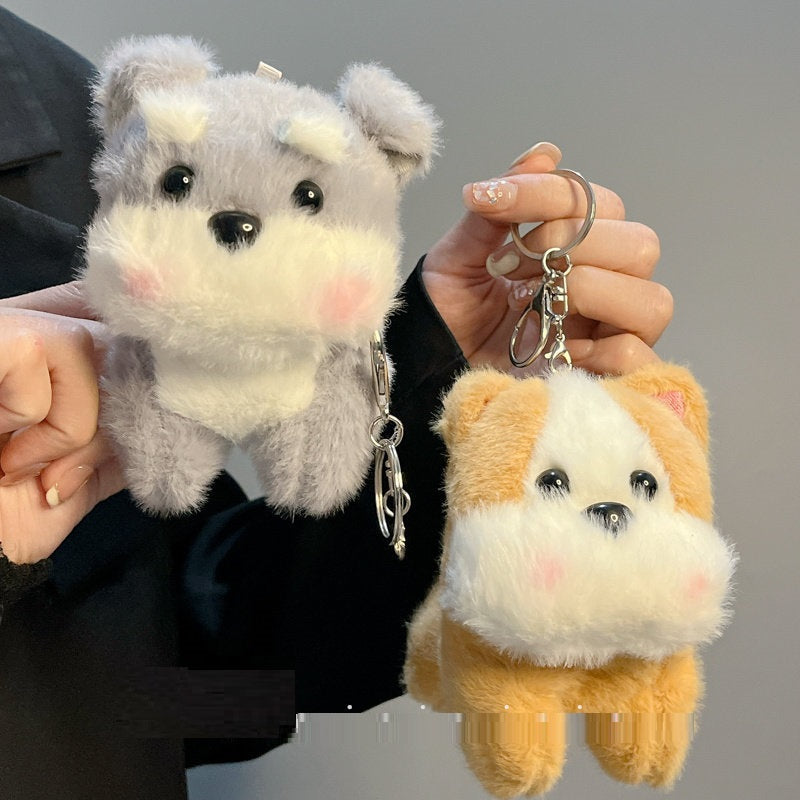 Cute Plush Little Puppy Earphone Case For Fall And Winter