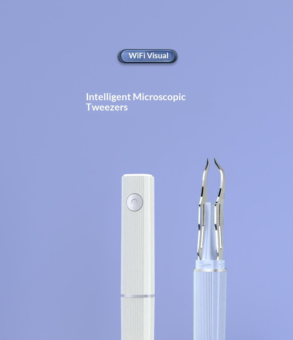 Smart Microscopic Wireless Visual Tweezers For Eyebrow Shaping And Splinter Removal