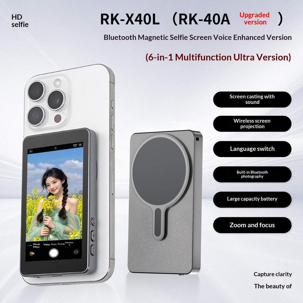 Mobile Phone Selfie Same-screen Magnetic Suction Display