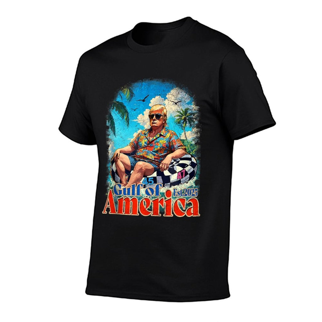 Funny Trump Gulf Of Us America 2025 Vintage Trump Graphic-printed T-Shirt
