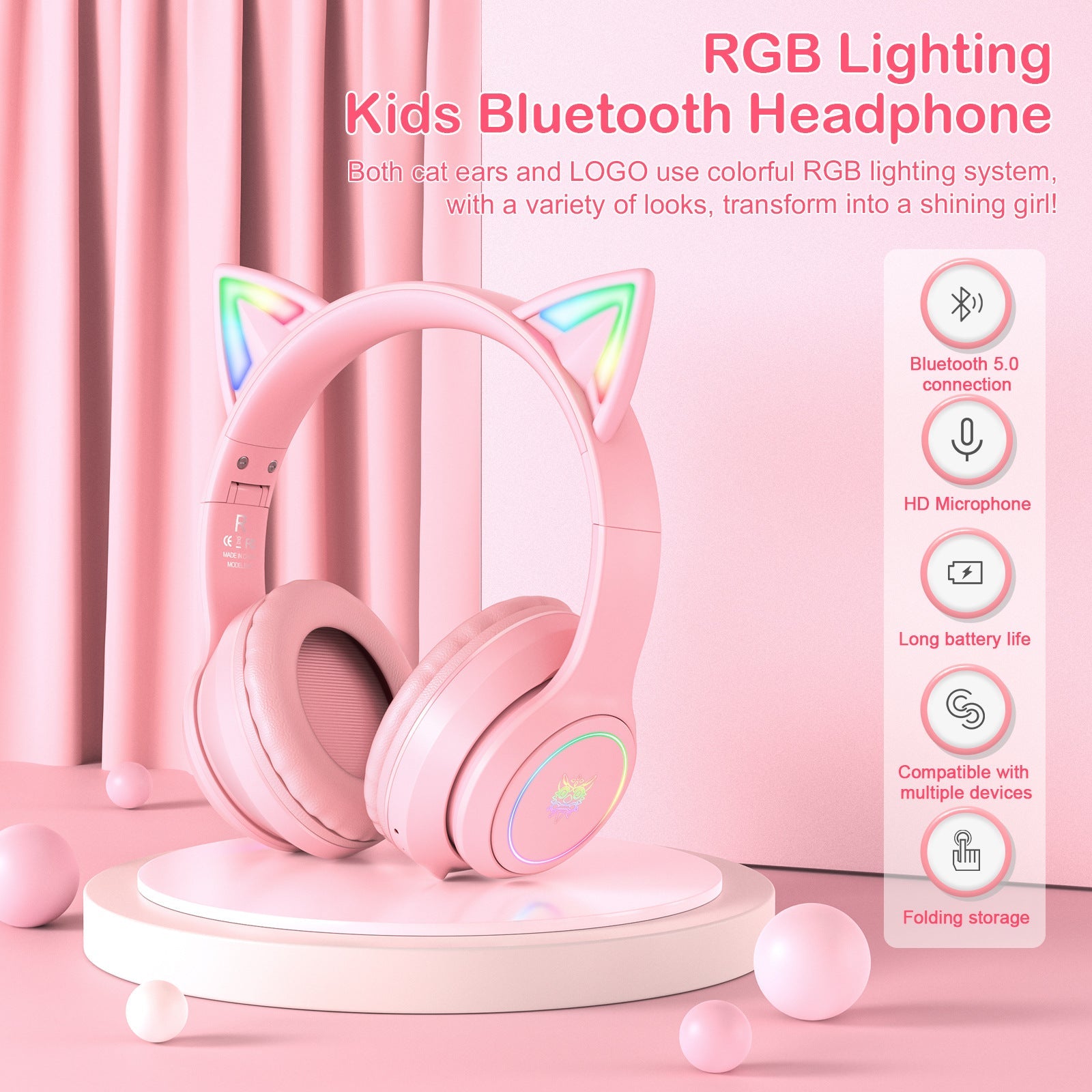 ONIKUMA B90 Bluetooth Gaming RGB Headset
