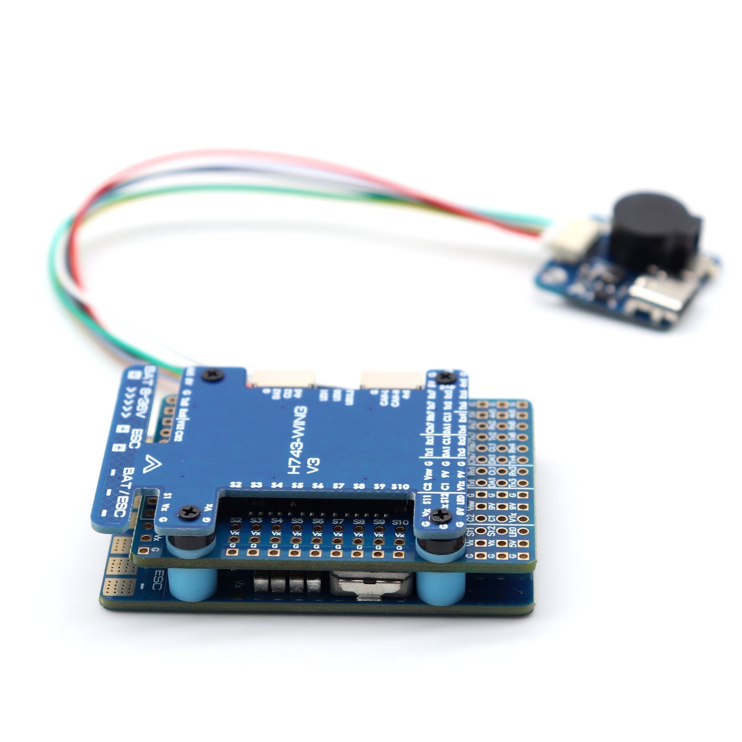 Dual Gyroscope Flight Control Supports Dual Generators And Dual Cameras