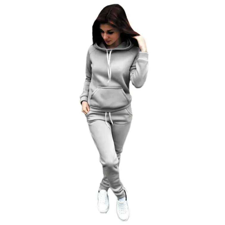 Hooded Sweatshirt Set with Matching Pants