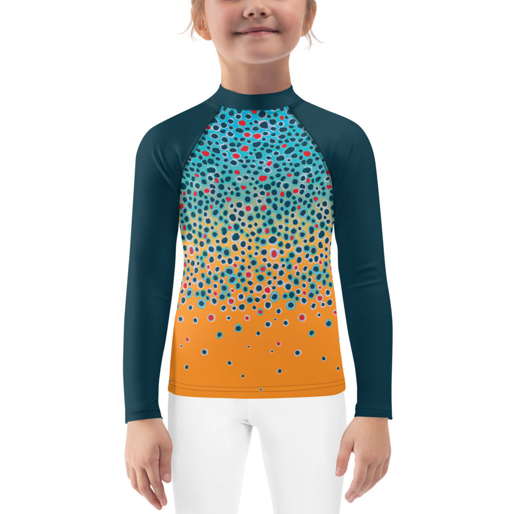 Kid Brown Trout Fishing Shirt 2