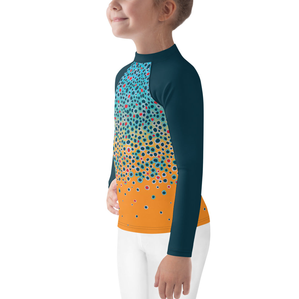 Kid Brown Trout Fishing Shirt 2