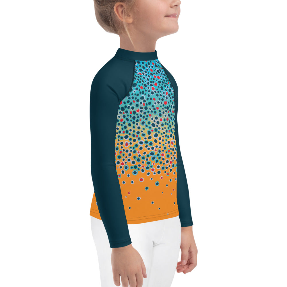 Kid Brown Trout Fishing Shirt 2