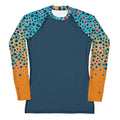 Brown Trout Fishing Shirt-Dark Blue
