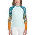 Youth Farm Girl Graphics Brown Trout Print Shirt