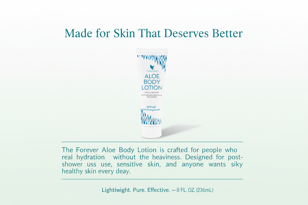Forever’s Aloe Body Lotion is the perfect everyday moisturizer to soften skin and leave it feeling smooth, hydrated and healthy