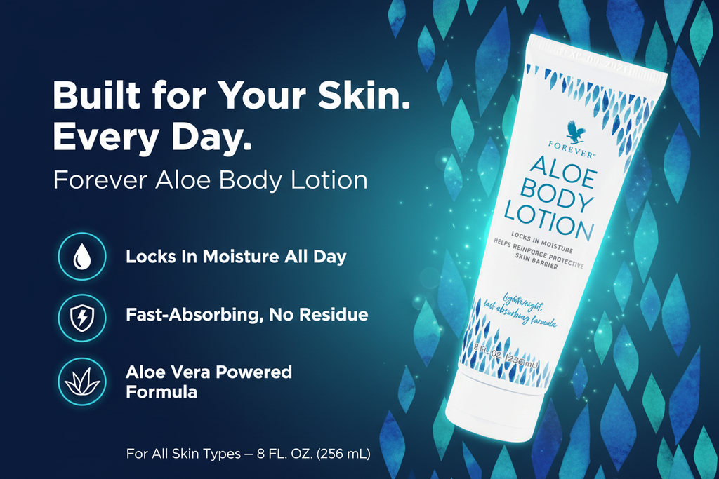 Forever’s Aloe Body Lotion is the perfect everyday moisturizer to soften skin and leave it feeling smooth, hydrated and healthy