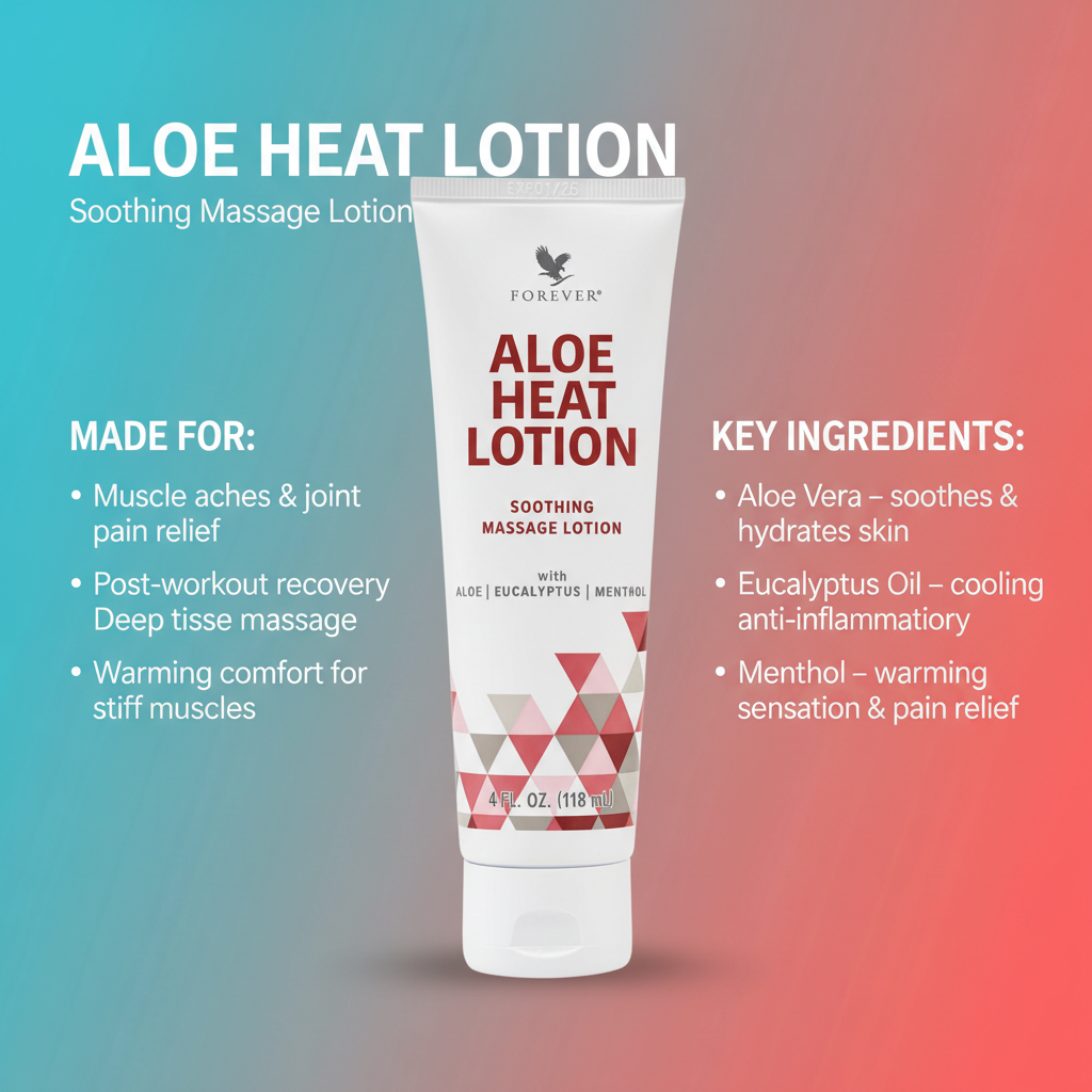Let your muscles experience the relaxing sensation of Aloe Heat Lotion after a long, stressful day. Aloe-powered, ultra-rich and non-greasy this creamy lotion is perfect for massaging into the skin as needed