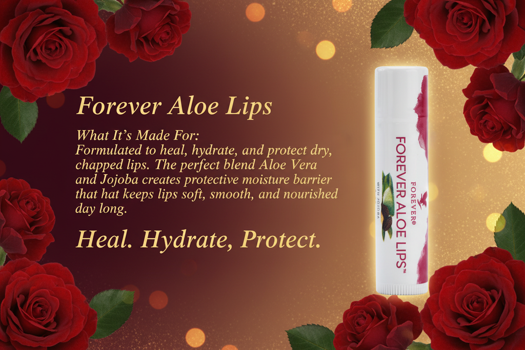 Give your lips the ultimate care of aloe jojoba and three types of wax Forever Aloe Lips® is designed to soothe and smooth dry chapped lips while conditioning and protecting to ensure your lips look and feel Forever kissable