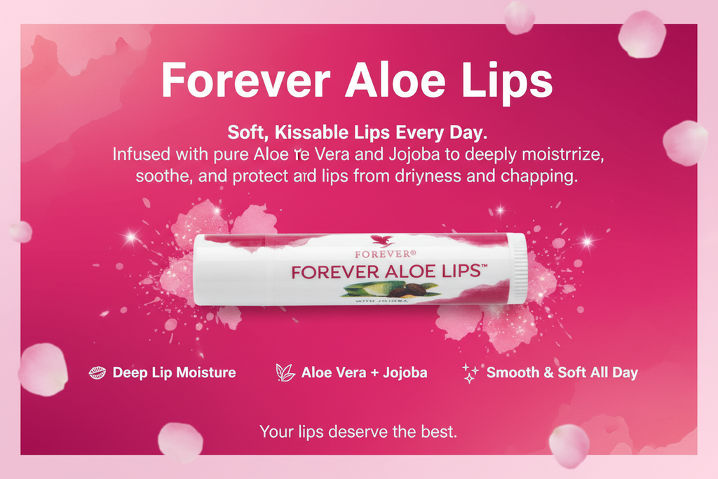 Give your lips the ultimate care of aloe jojoba and three types of wax Forever Aloe Lips® is designed to soothe and smooth dry chapped lips while conditioning and protecting to ensure your lips look and feel Forever kissable