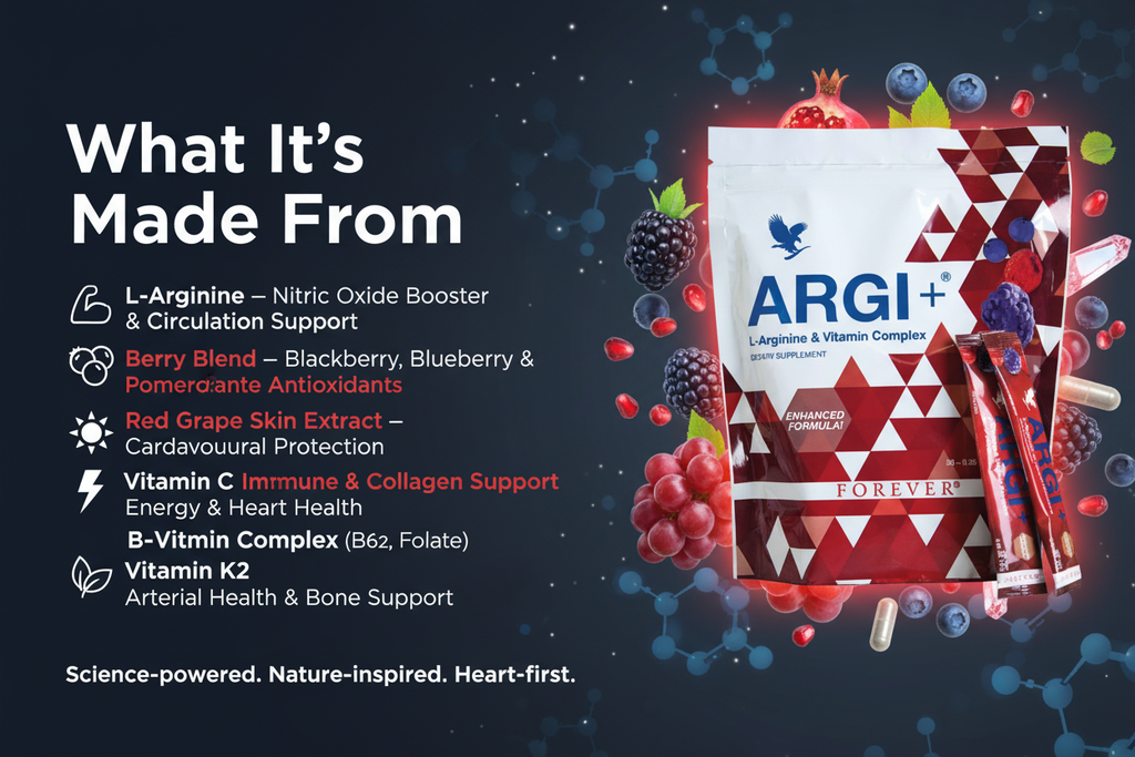 Forever ARGI+® | L-Arginine & Vitamin Complex — 30 Stick Packs