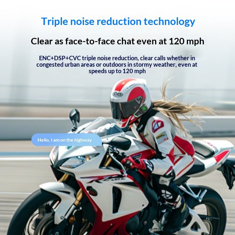 Helmet Bluetooth Headset Motorcycle Waterproof Noise Canceling Helmet Headset