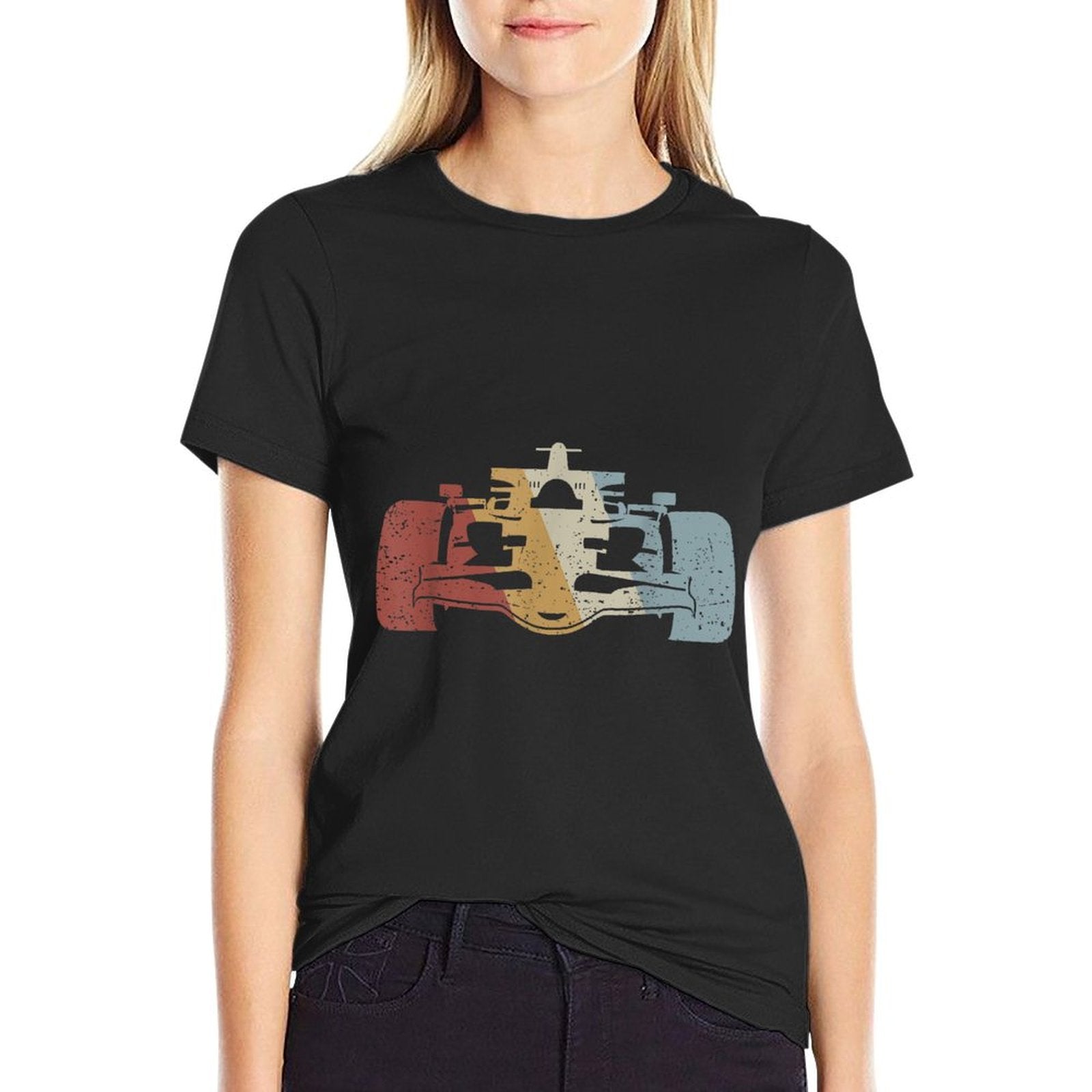 Racing Car Retro Style Vintage Relaxed-fit T-Shirt