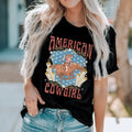 Women's 3D Digital Print Casual Round Neck Top