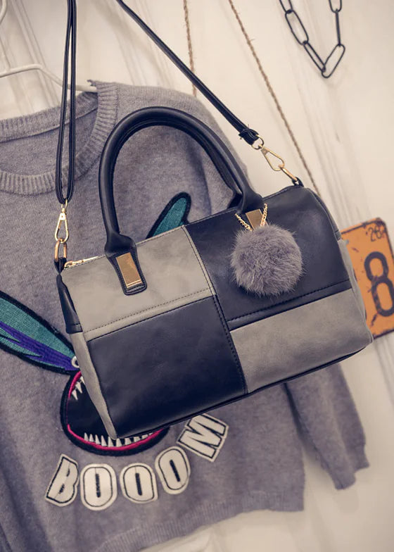Fashionable Boston Bag with Zipper - New Women's Tote