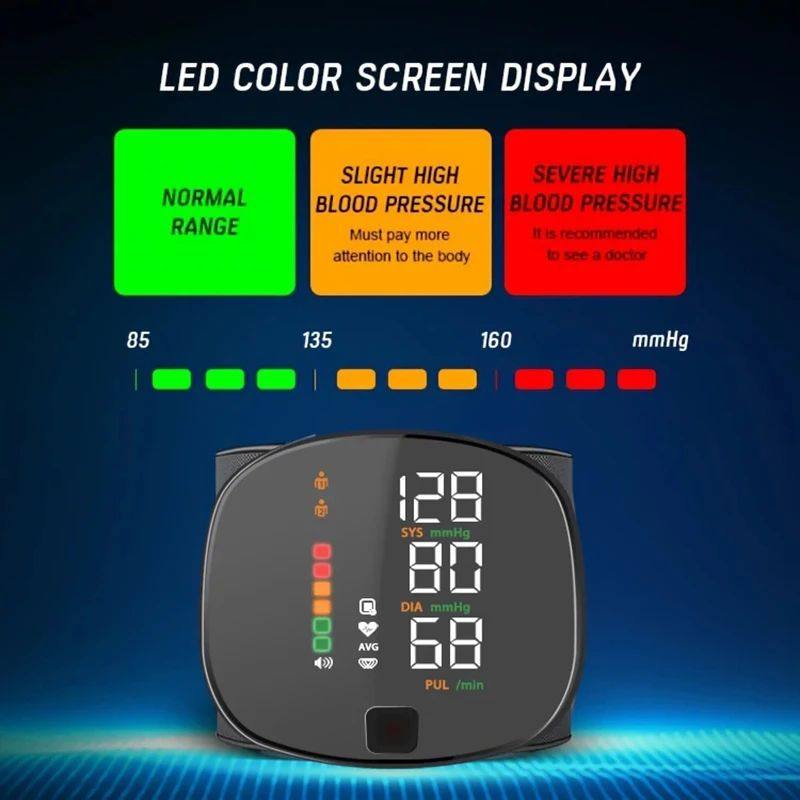 Korean Digital Rechargeable Wrist Blood Pressure Monitor