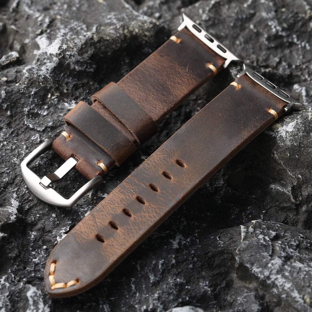 Handmade Top Layer Cowhide Strap