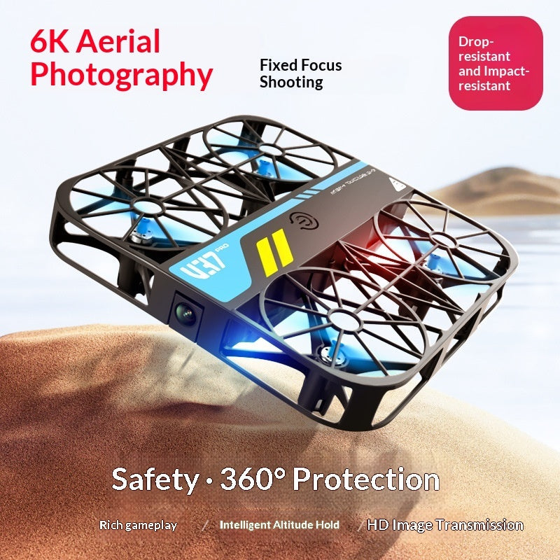 Cross-border V37 Grid Full-Protection Pocket Mini Drone