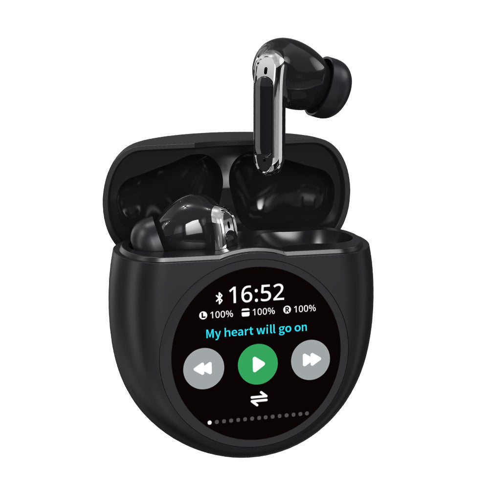 Noise-canceling Wireless Bluetooth Headphones With A Screen