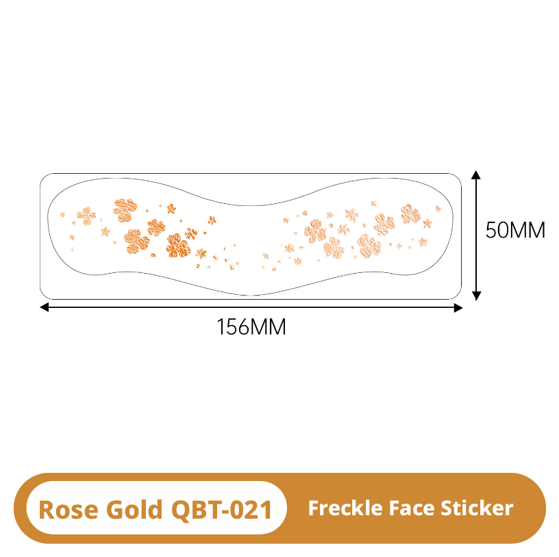 Beautiful girl tattoo sticker-flower style-gold-paper-1 sheet
