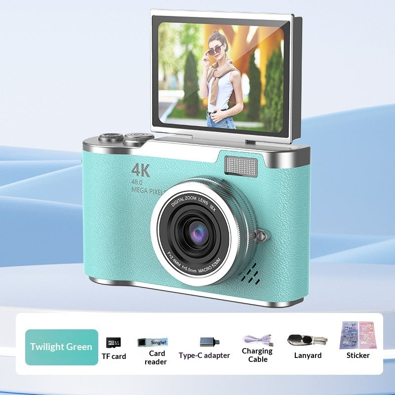 4K Digital Camera With High Pixel Count And HD Quality Perfect For Selfies And Easy Photo Uploads To Your Phone