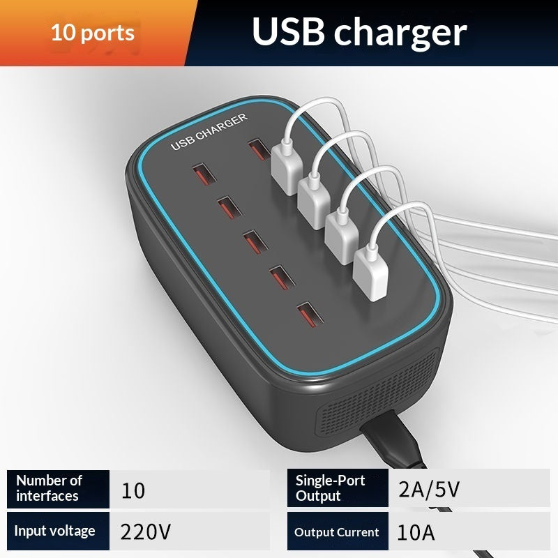 Universal Multi-port USB Charger For Mobile Phones