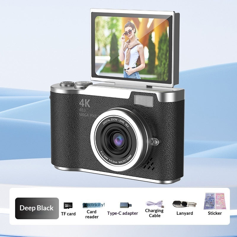 4K Digital Camera With High Pixel Count And HD Quality Perfect For Selfies And Easy Photo Uploads To Your Phone