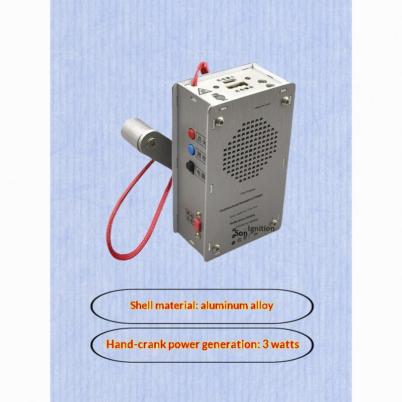 Hand-crank Generator Radio USB Charging Lighter