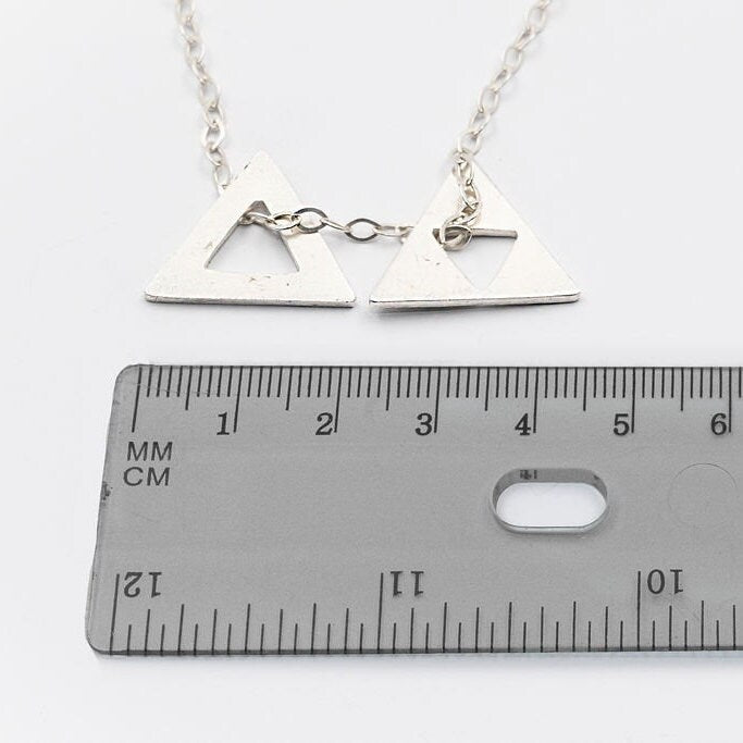 Big Star of David Sterling Silver Necklace