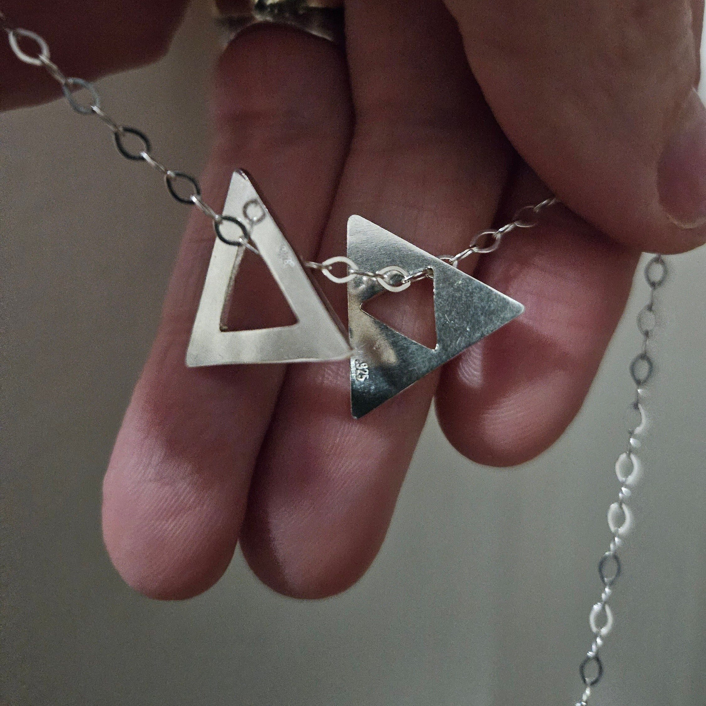 Big Star of David Sterling Silver Necklace