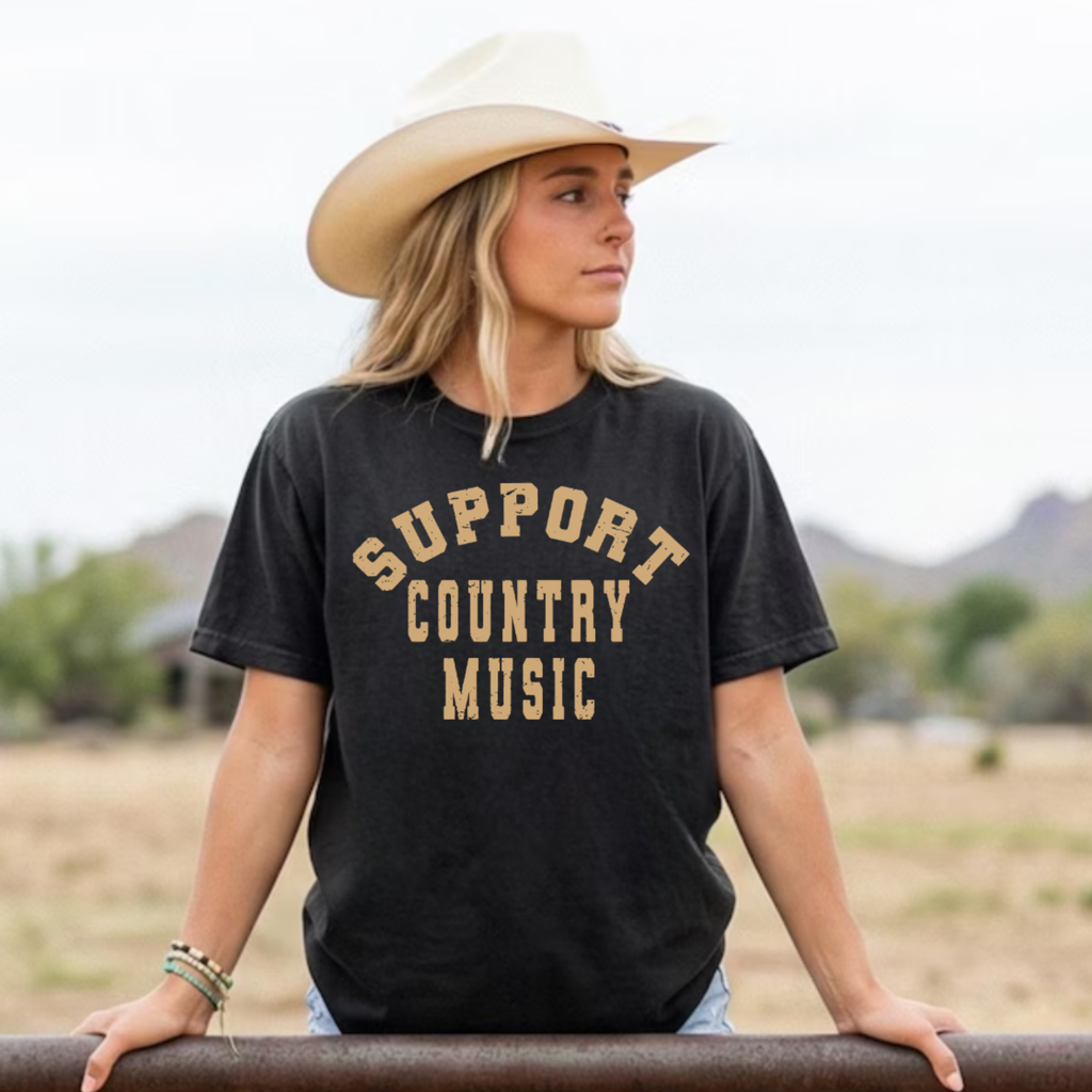 Support Country Music Graphic Tee | Western Concert Shirt